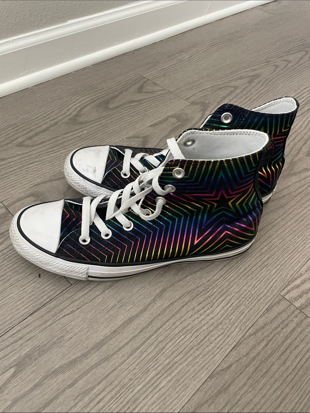 High-Top Cons Metallic Multicolor Star